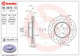 Brzdový kotouč BREMBO 09.5673.1X