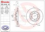 Brzdový kotouč BREMBO 09.A142.10
