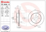 Brzdový kotouč BREMBO 09.9599.10 - SUZUKI