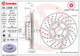 Brzdový kotouč BREMBO 09.C398.13 - BMW