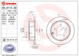 Brzdový kotouč BREMBO 08.A114.30