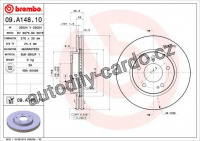 Brzdový kotouč BREMBO 09.A148.11