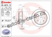 Brzdový kotouč BREMBO 08.A872.11