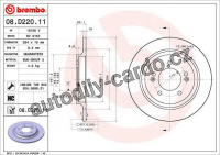 Brzdový kotouč BREMBO 08.D220.11