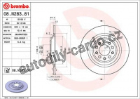 Brzdový kotouč BREMBO 08.N283.81