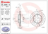 Brzdový kotouč BREMBO 09.3090.1X