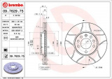 Brzdový kotouč BREMBO MAX 09.7629.75 - OPEL
