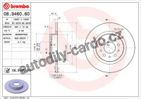 Brzdový kotouč BREMBO 08.9460.60