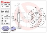 Brzdový kotouč BREMBO 09.4939.1X