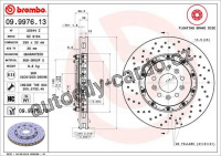 Brzdový kotouč BREMBO 09.9976.13