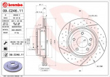 Brzdový kotouč BREMBO 09.C246.11 - BMW