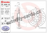 Brzdový kotouč BREMBO 09.4939.3X