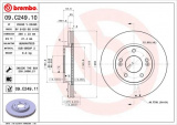 Brzdový kotouč BREMBO 09.C249.11 - HYUNDAI, KIA