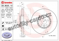 Brzdový kotouč BREMBO 09.B025.10