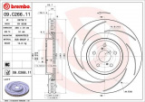 Brzdový kotouč BREMBO 09.C266.11 - LEXUS