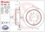 Brzdový kotouč BREMBO 09.A967.10 - TOYOTA