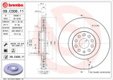 Brzdový kotouč BREMBO 09.C306.11 - AUDI, SEAT, ŠKODA, VW