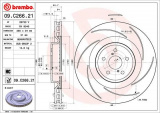 Brzdový kotouč BREMBO 09.C266.21 - LEXUS