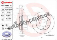 Brzdový kotouč BREMBO 09.9996.11