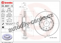 Brzdový kotouč BREMBO 09.8937.11