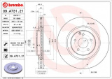 Brzdový kotouč BREMBO 09.A731.21 - MERCEDES-BENZ