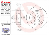 Brzdový kotouč BREMBO 08.A863.10
