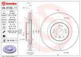 Brzdový kotouč BREMBO 09.R103.11 - MERCEDES-BENZ