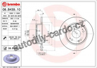 Brzdový kotouč BREMBO 08.B439.11