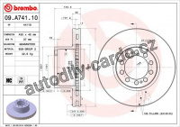 Brzdový kotouč BREMBO 09.A741.10