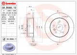 Brzdový kotouč BREMBO 08.B566.10