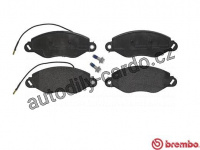Sada brzdových destiček BREMBO P56042 - NISSAN