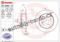 Brzdový kotouč BREMBO 08.B566.11