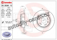 Brzdový kotouč BREMBO 08.B586.10