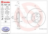 Brzdový kotouč BREMBO 09.7227.20 - RENAULT