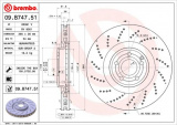 Brzdový kotouč BREMBO 09.B747.51 - MERCEDES-BENZ