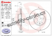 Brzdový kotouč BREMBO 09.9797.11