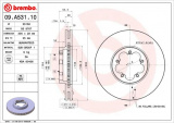 Brzdový kotouč BREMBO 09.A531.10