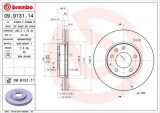 Brzdový kotouč BREMBO 09.9131.14 - MAZDA