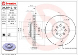 Brzdový kotouč BREMBO 09.B749.40 - MERCEDES-BENZ