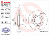 Brzdový kotouč BREMBO 09.7262.10 - RENAULT TRUCKS