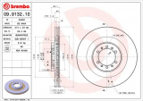 Brzdový kotouč BREMBO 09.9132.10 - MITSUBISHI