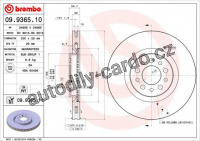 Brzdový kotouč BREMBO 09.9365.11