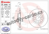 Brzdový kotouč BREMBO 09.9366.11