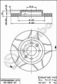 Brzdový kotouč BREMBO MAX 09.5802.76 - DACIA, RENAULT