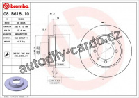 Brzdový kotouč BREMBO 08.B618.10