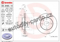 Brzdový kotouč BREMBO 09.9483.11