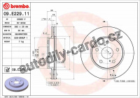 Brzdový kotouč BREMBO 09.E229.11