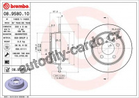Brzdový kotouč BREMBO 08.9580.11
