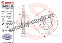 Brzdový kotouč BREMBO 09.5058.21