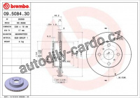 Brzdový kotouč BREMBO 09.5084.30